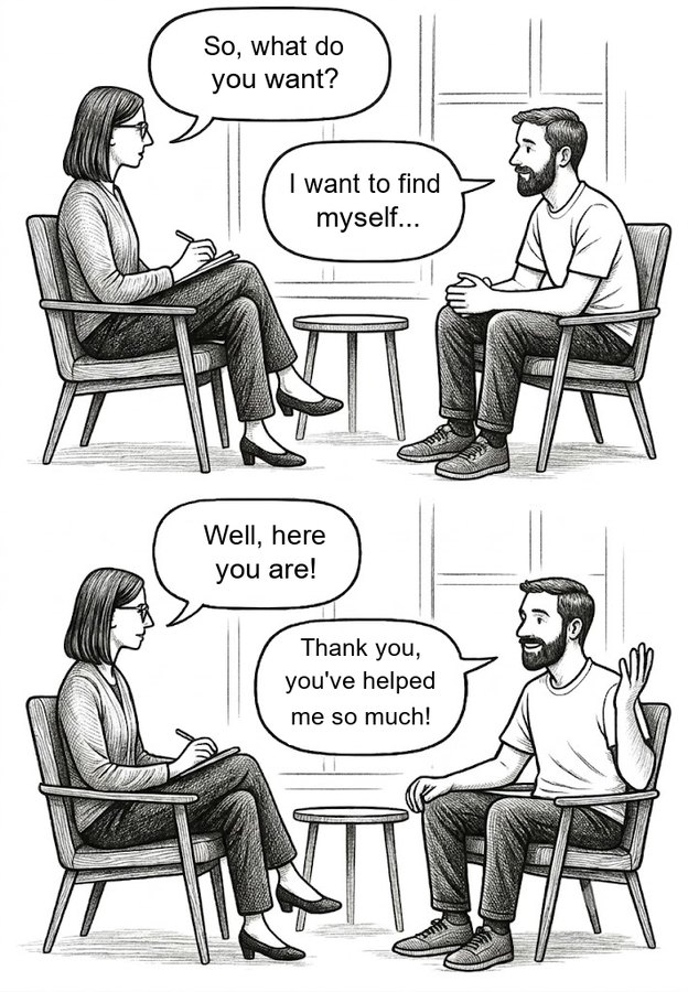 Illustration from the book: a conversation with a psychologist